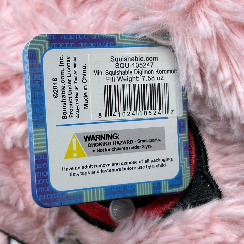 Digimon Squishable Koromon Plush Limited Edition Series 1 Pink Mini SQU-105247